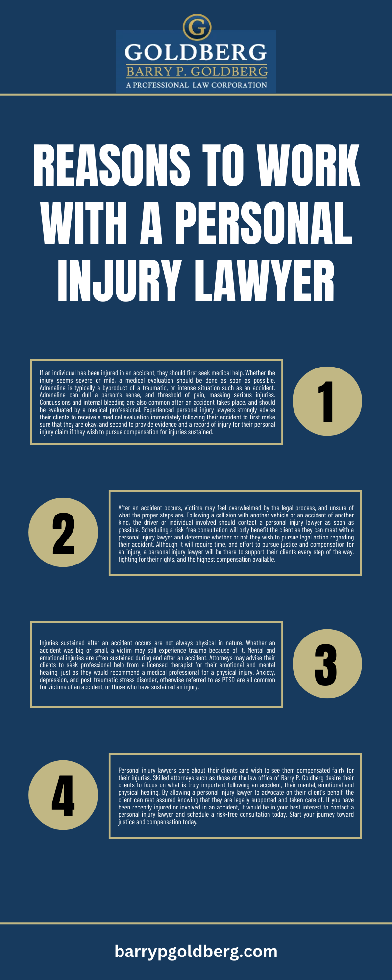 Reasons To Work With A Personal Injury Lawyer Infographic