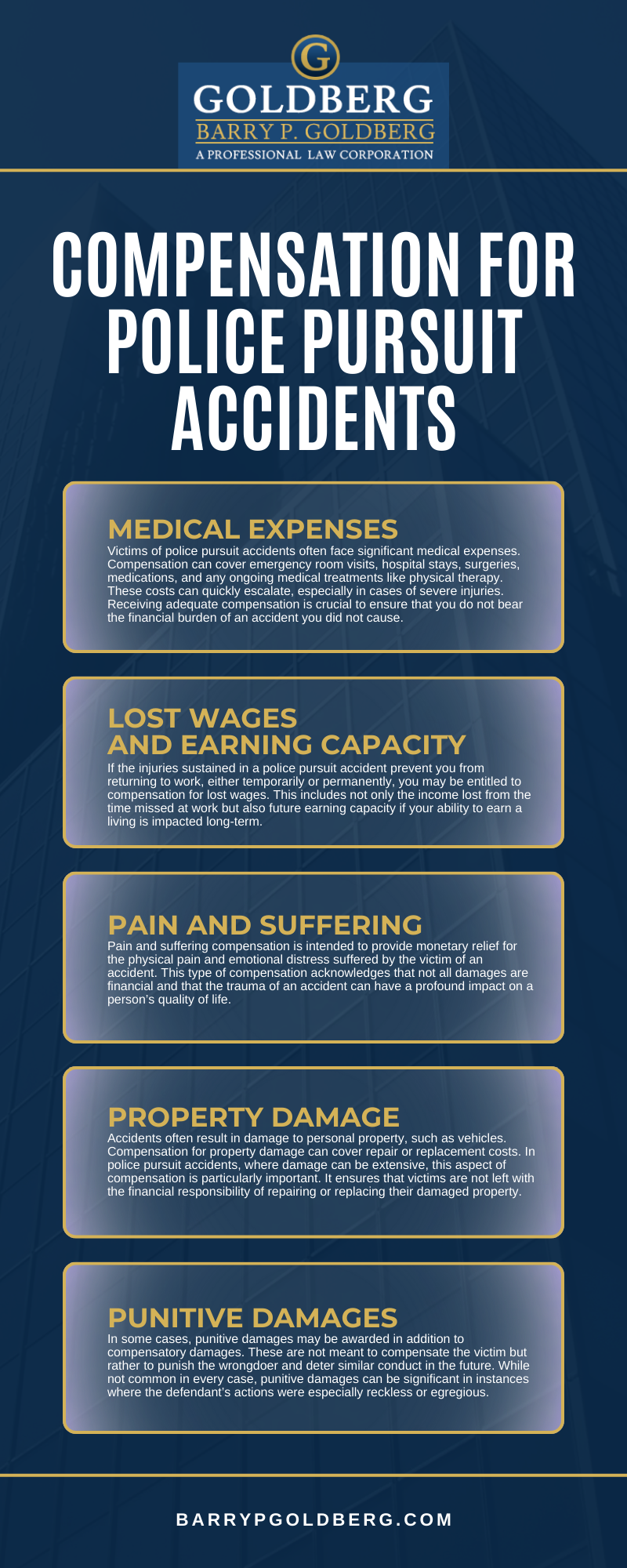 Compensation For Police Pursuit Accidents Infographic