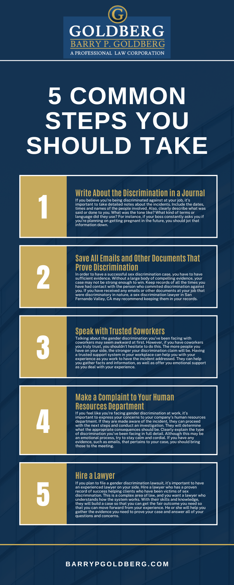 5 Common Steps You Should Take Infographic