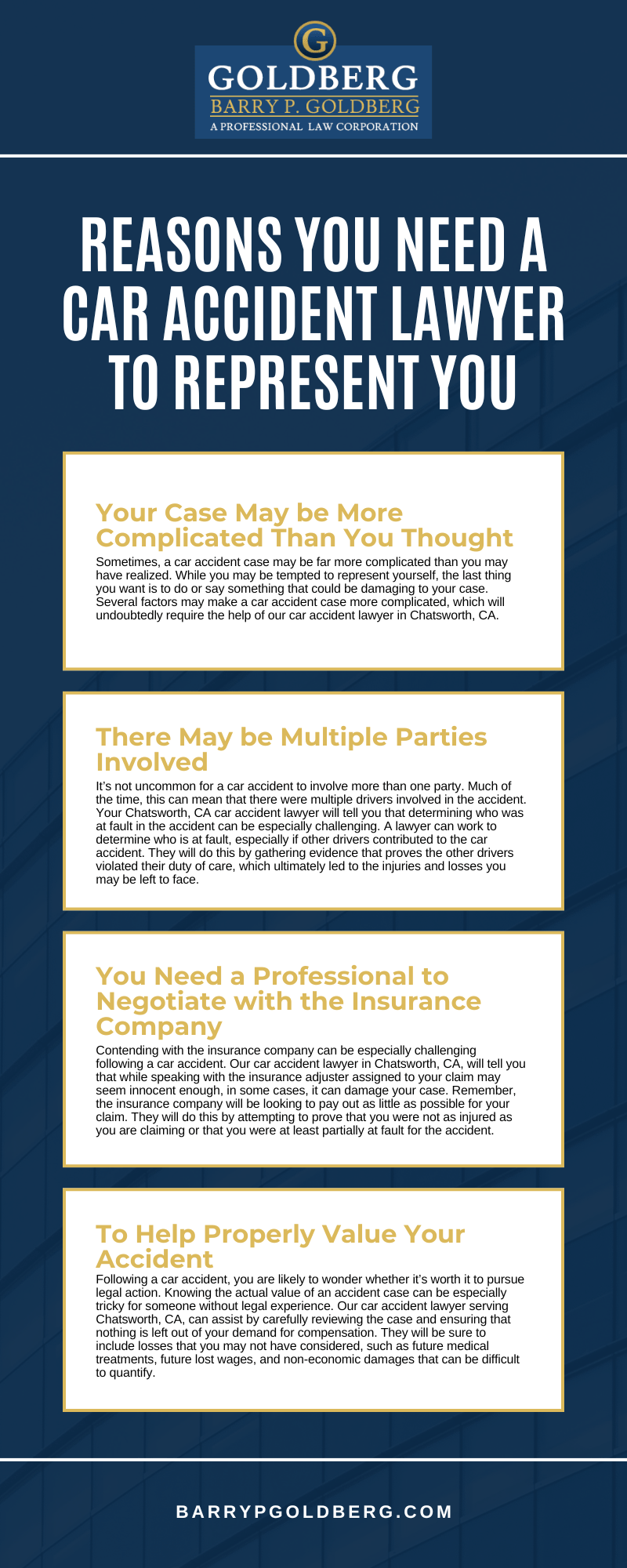 Reasons You Need a Car Accident Lawyer to Represent You Infographic