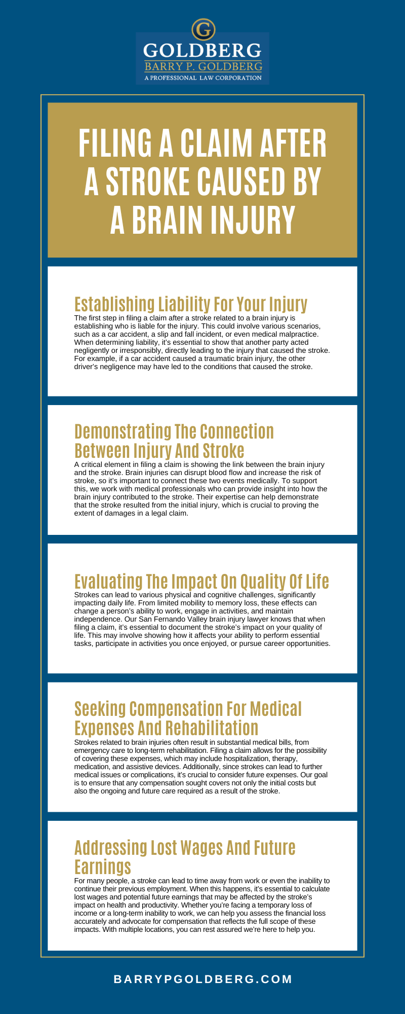 Filing A Claim After A Stroke Caused By A Brain Injury Infographic