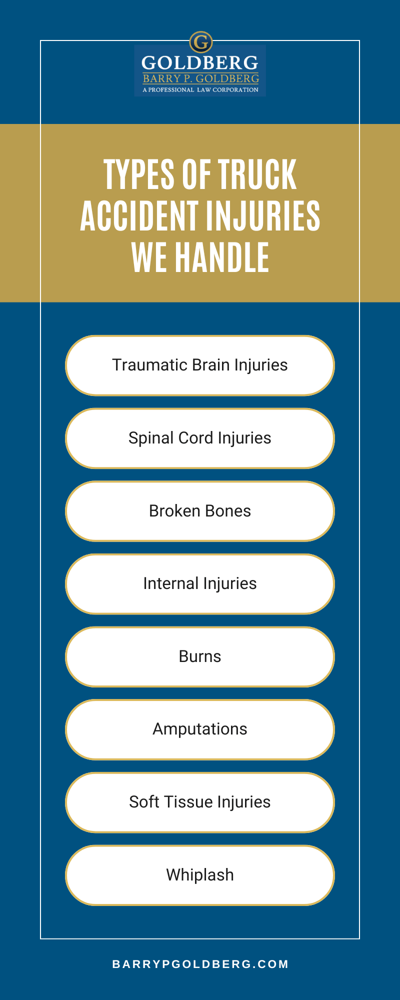 trucking accident lawyer Woodland Hills, CA Infographic